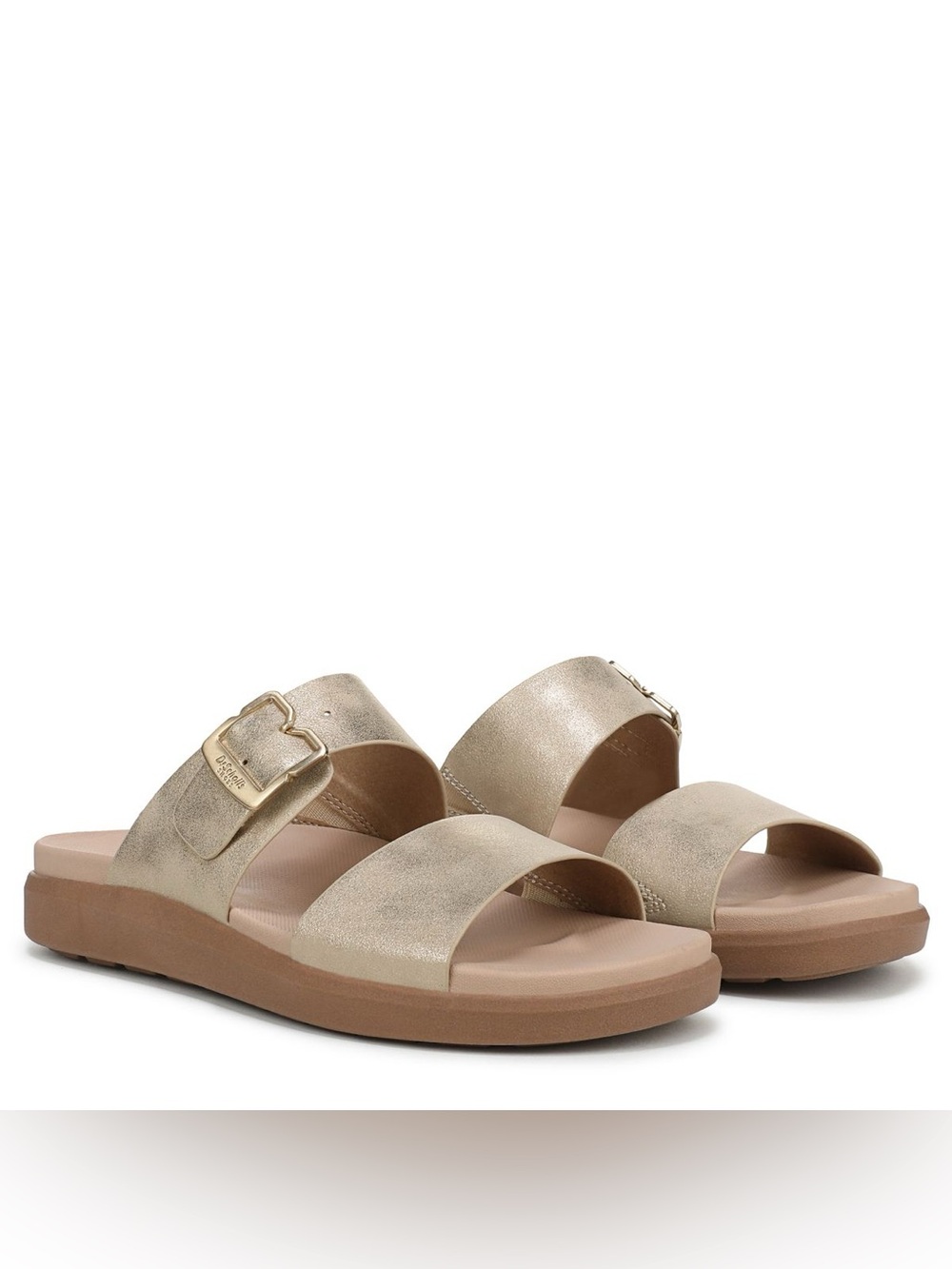 ♥️♥️ Dr. Scholl's Women's All Time Slide Sandal Gold Sand 9.5 M